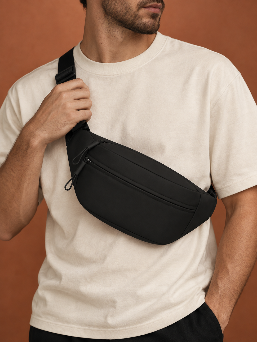 Sac Banane Double Poche Déperlant
