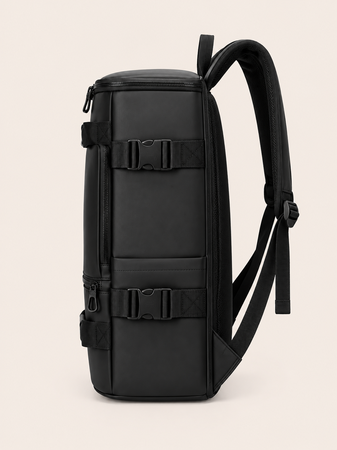 Sac à Dos Duffel Noir Grande Capacité Anti-Éclaboussures