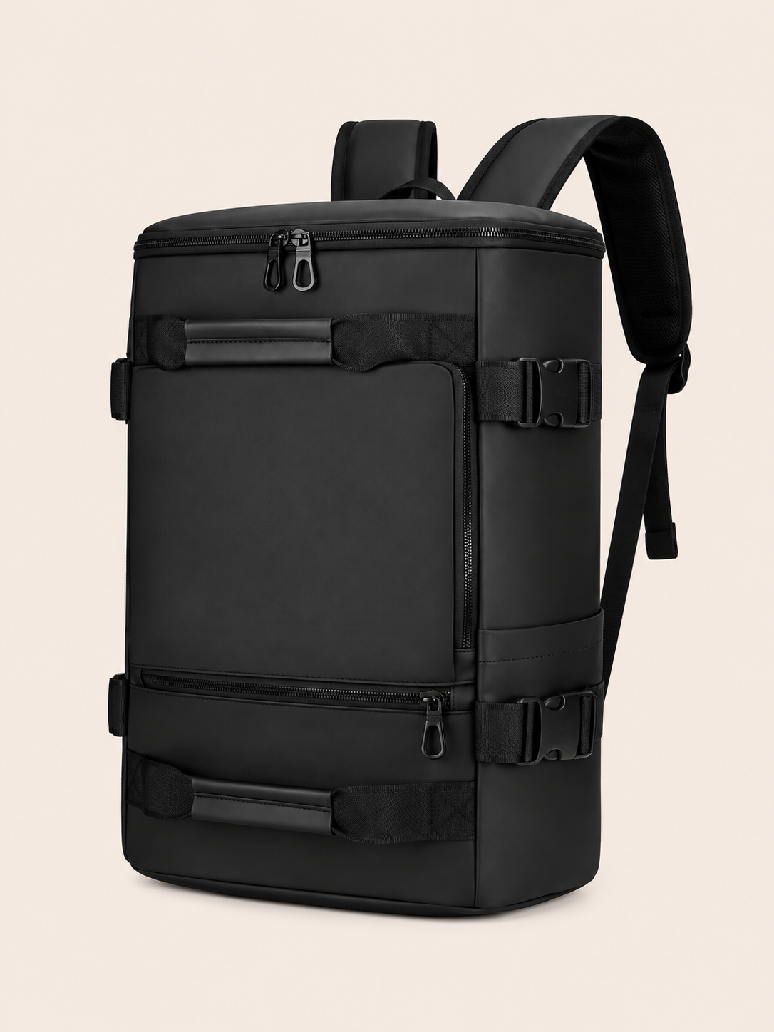 Sac à Dos Duffel Noir Grande Capacité Anti-Éclaboussures