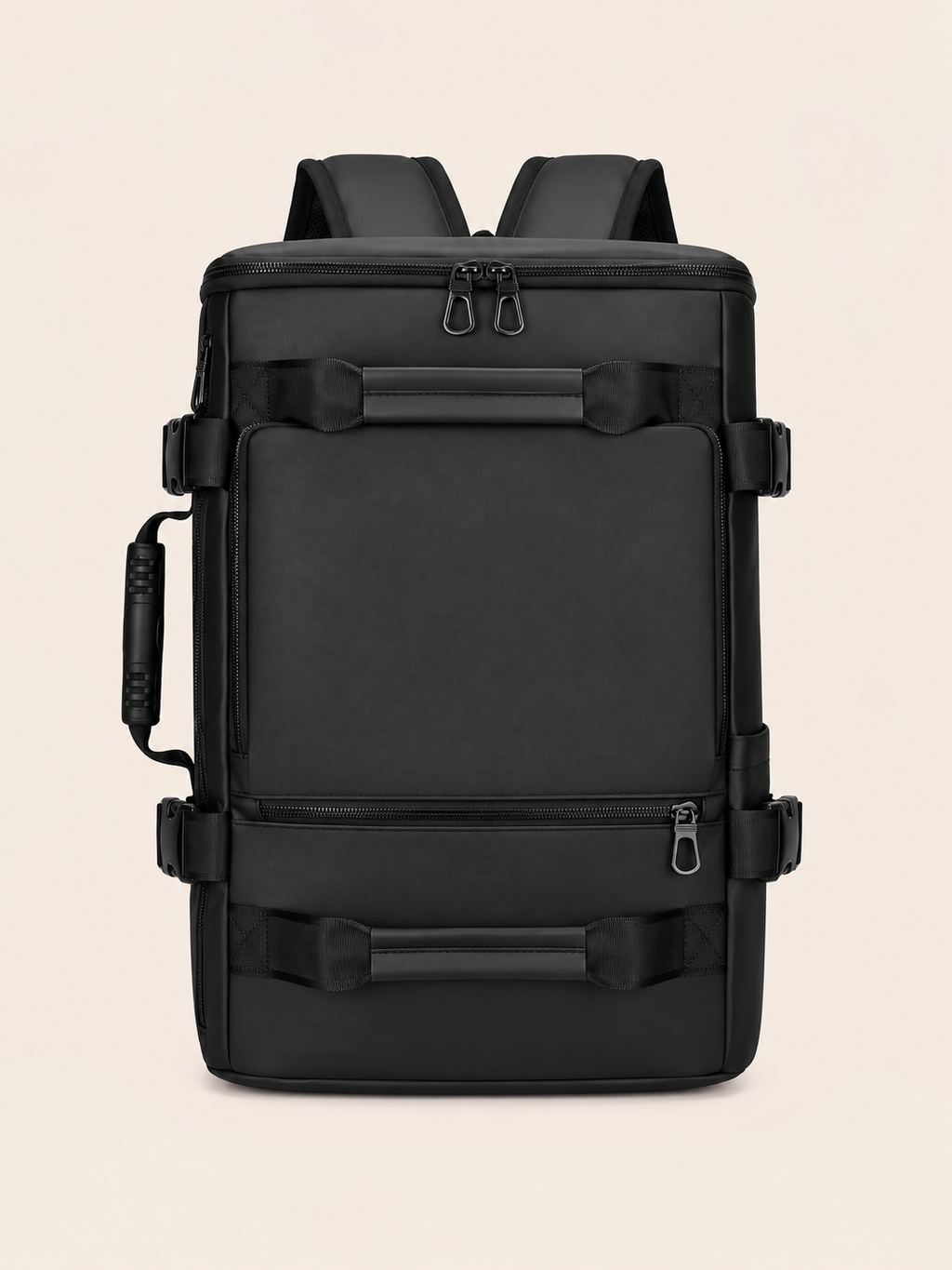 Sac à Dos Duffel Noir Grande Capacité Anti-Éclaboussures