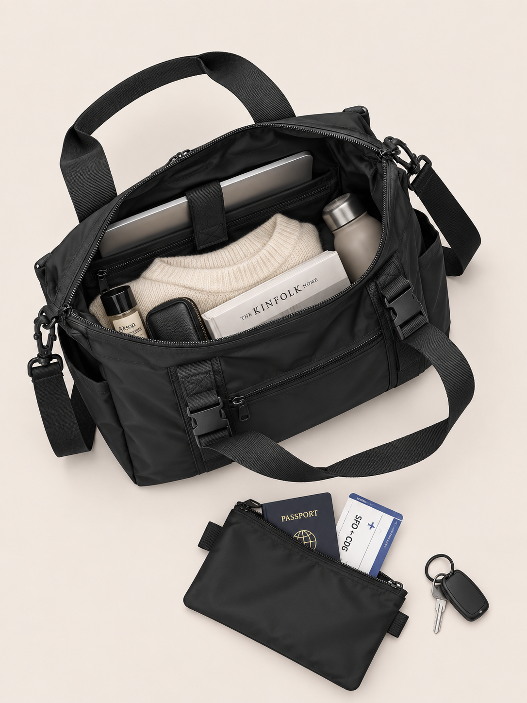 Sac Bandoulière Grande Capacité Déperlant Voyage & Sport