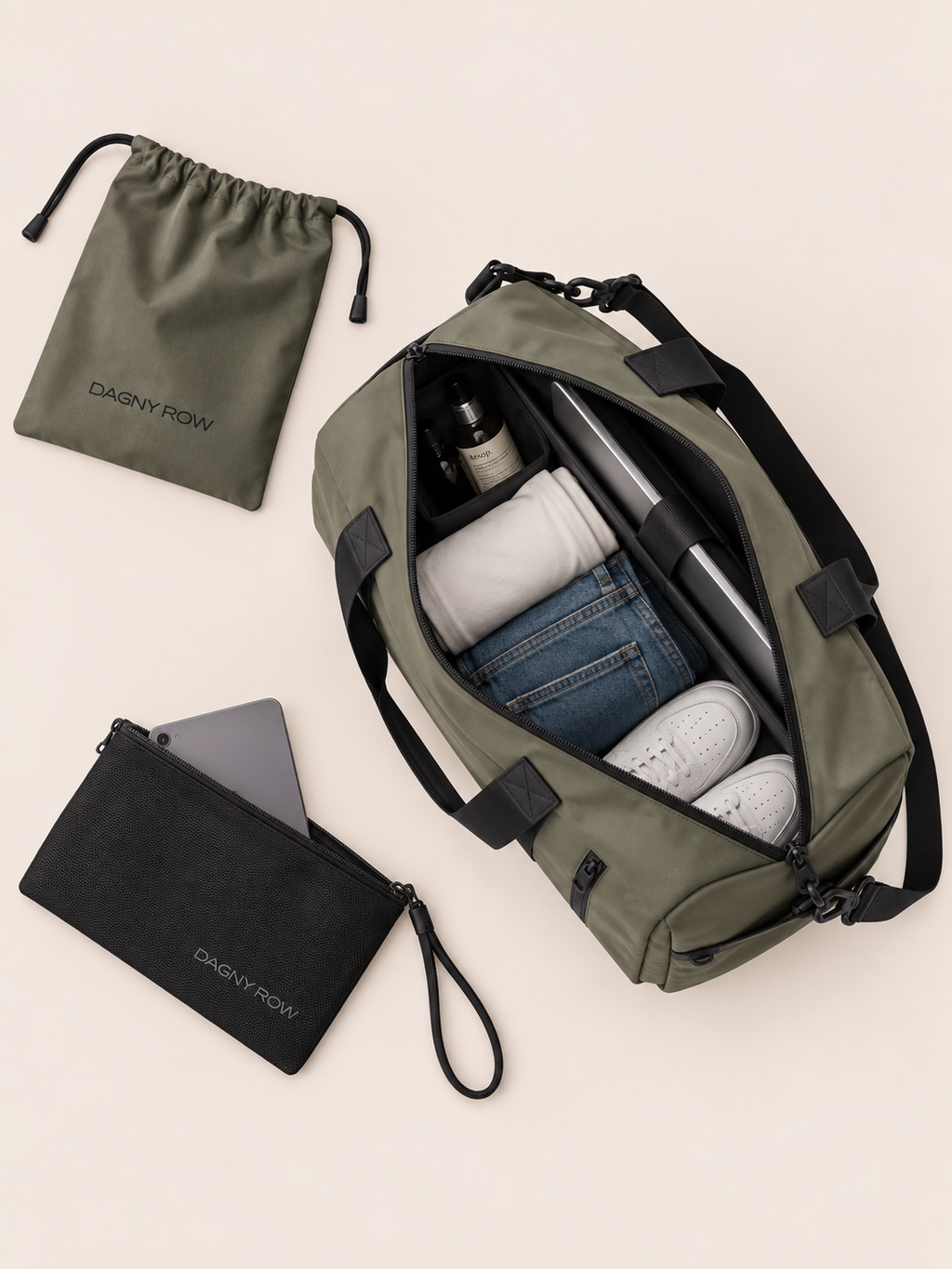 Sac de Sport Voyage 35L Compartiment Chaussures Déperlant