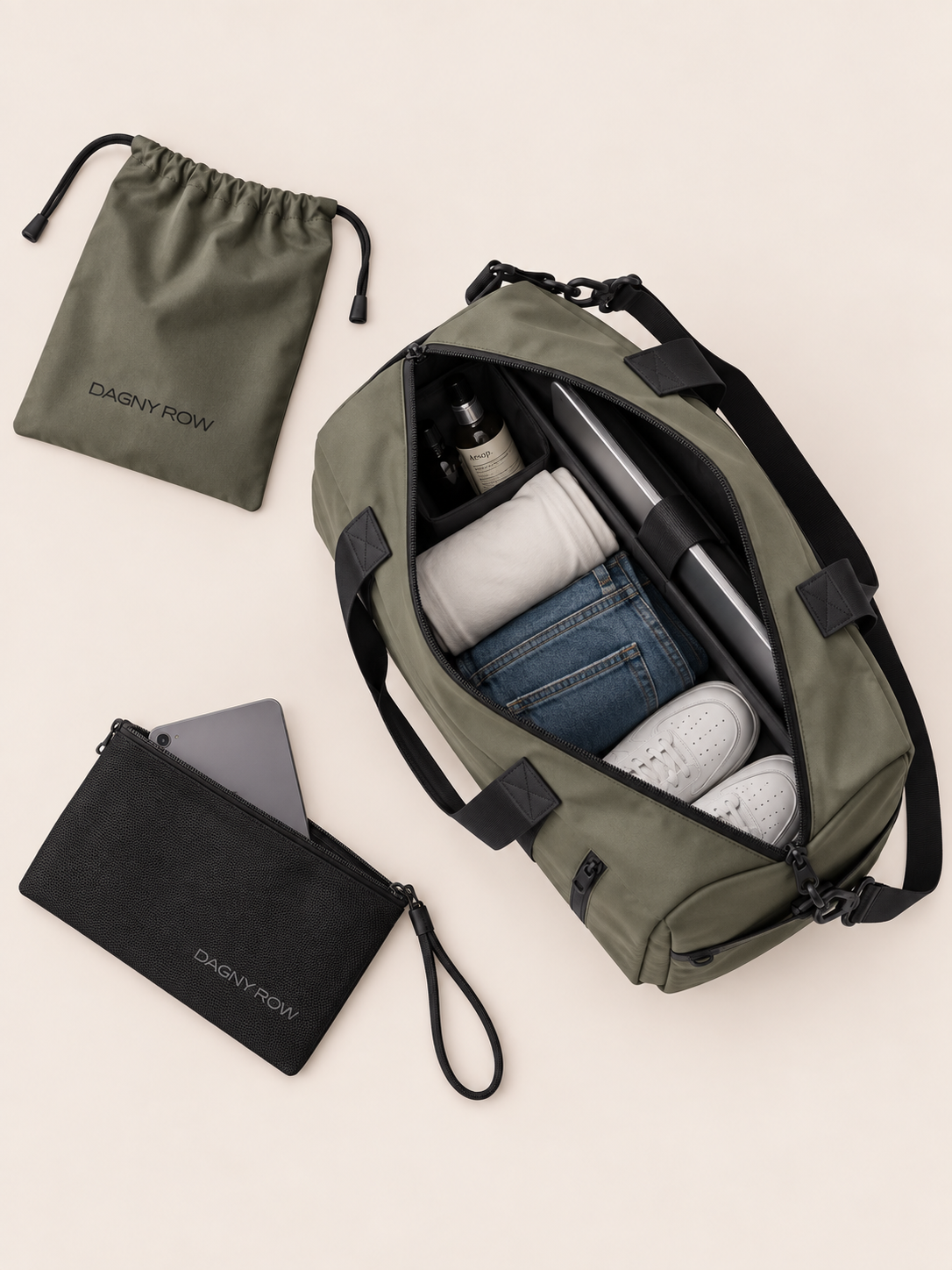 Sac de Sport Voyage 35L Compartiment Chaussures Déperlant