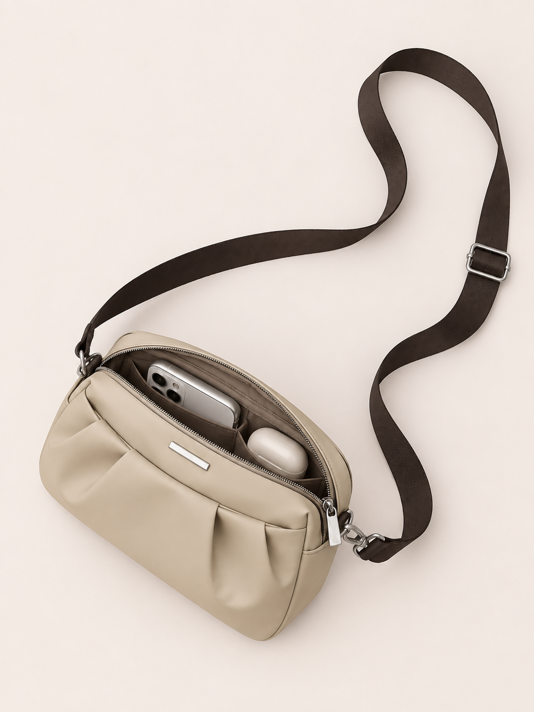 Sac Bandoulière Nylon Déperlant Femme
