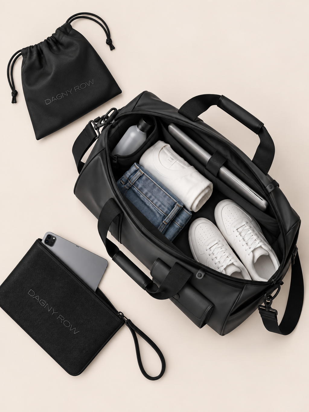 Sac Bandoulière Sport Déperlant Multi-Poches