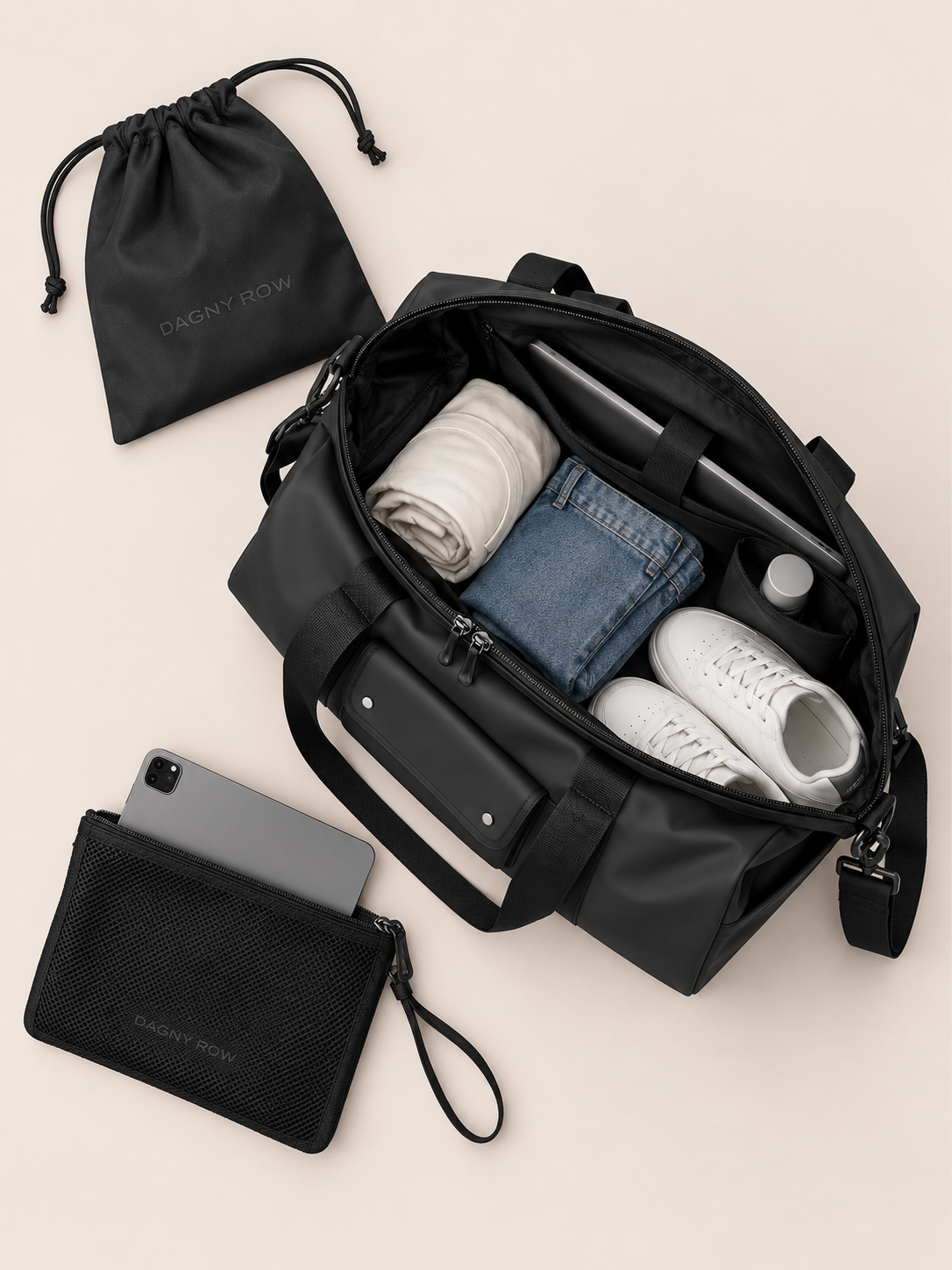 Sac Bandoulière Minimaliste Grande Capacité Sport & Voyage