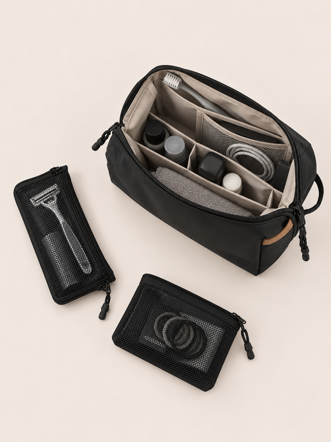 Trousse de Toilette Suspendue Homme Polyester