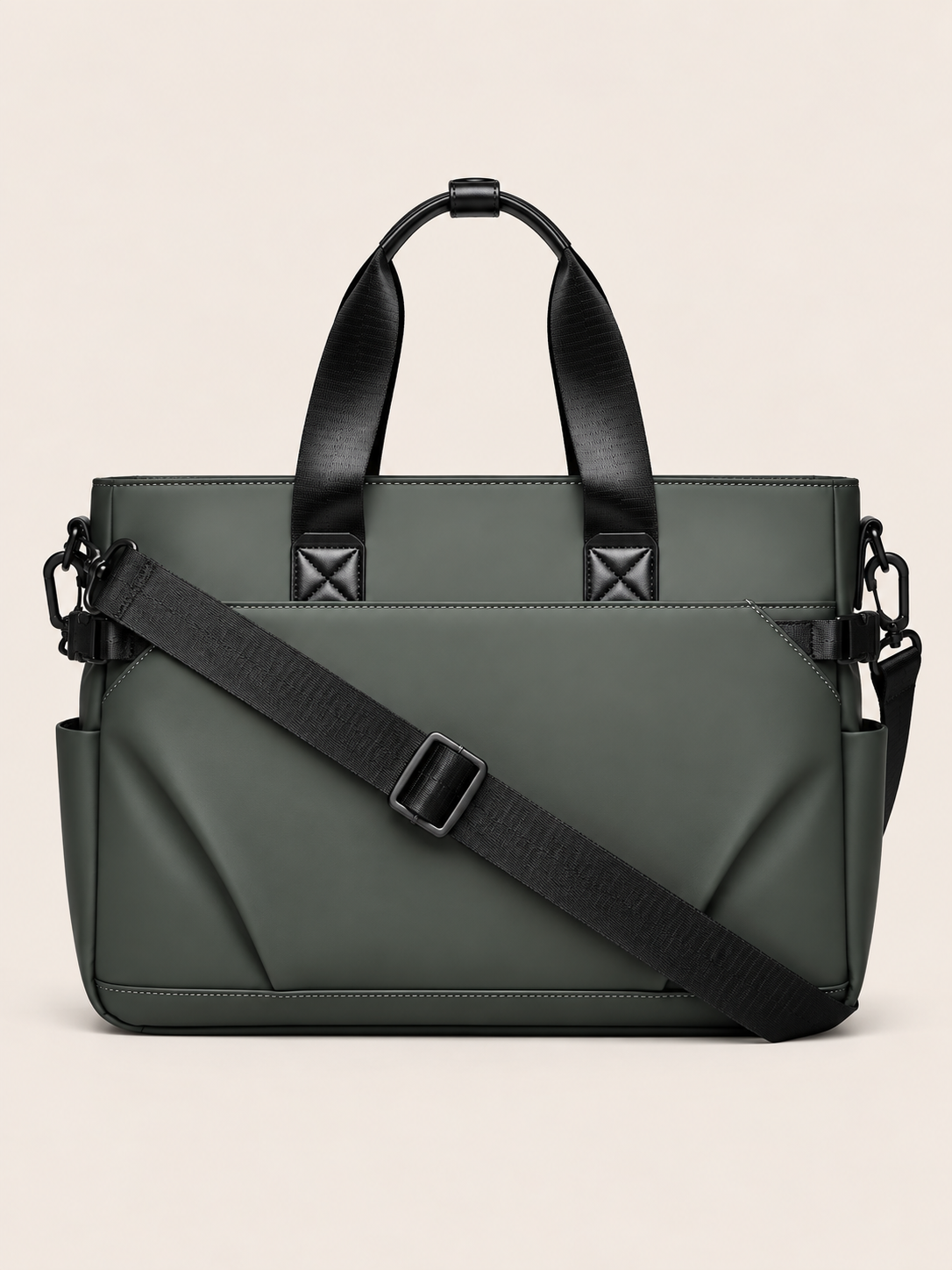 Sac Bandoulière Homme Similicuir 15,6 Pouces Grande Capacité