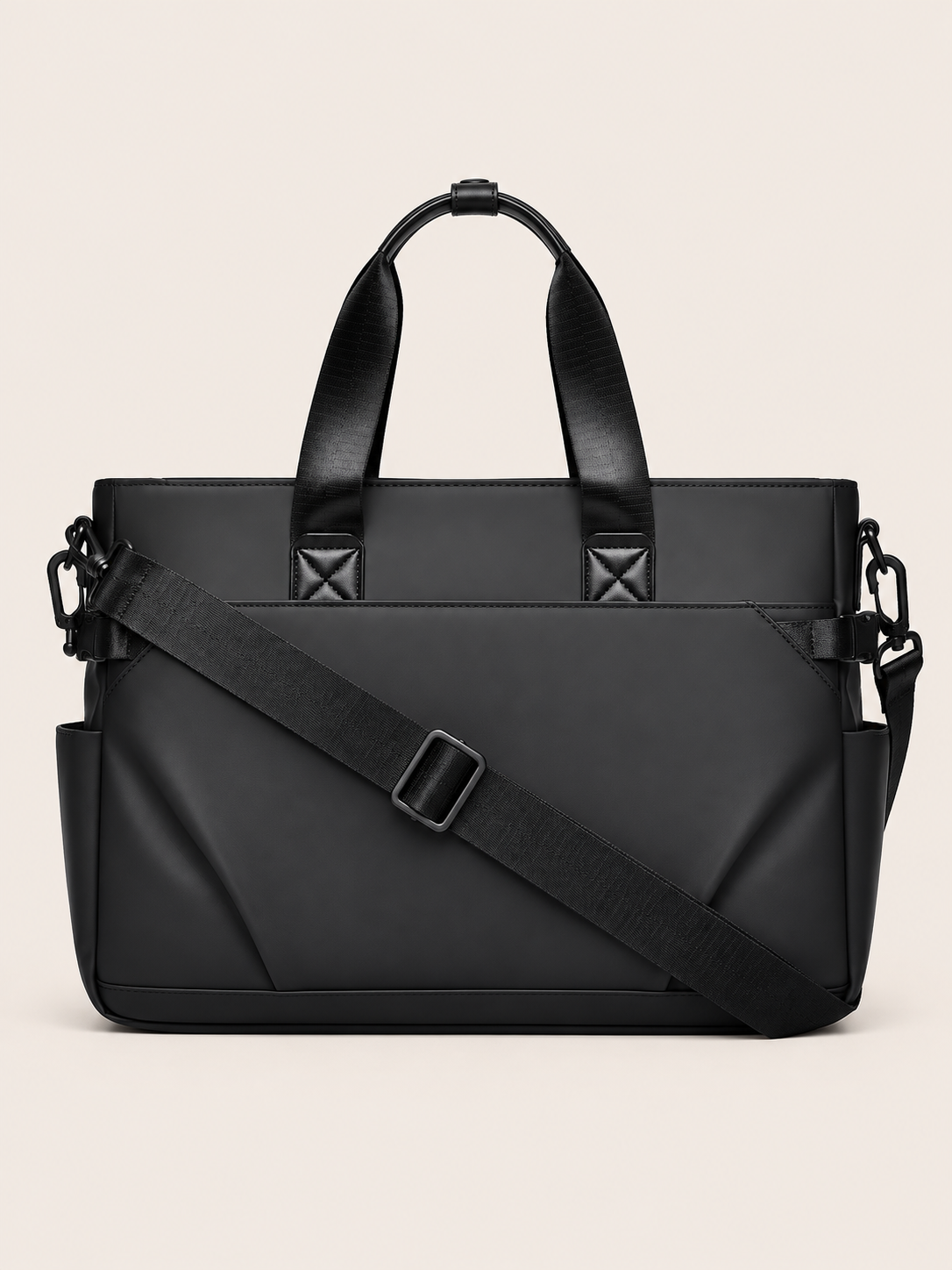 Sac Bandoulière Homme Similicuir 15,6 Pouces Grande Capacité