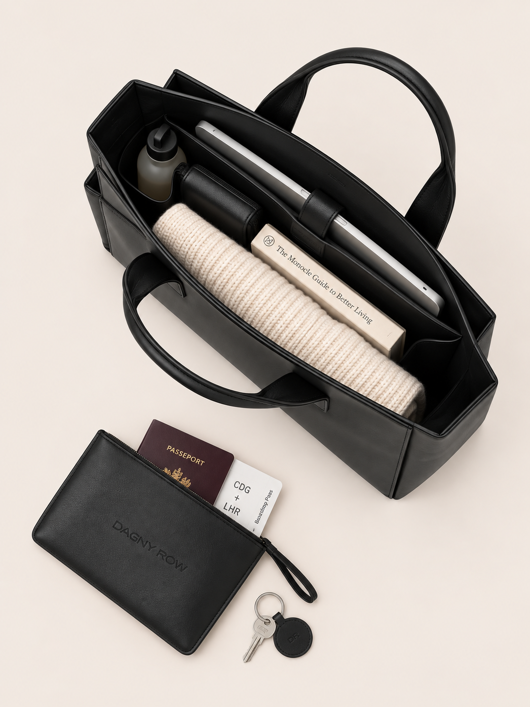 Sac Tote Cuir Élégant Femme