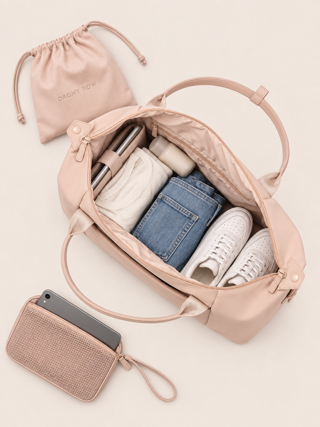 Sac de Voyage Week-End 28L Déperlant avec Glissière Valise