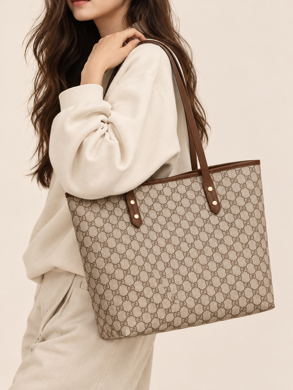 Sac Cabas Héritage Femme à Rivets