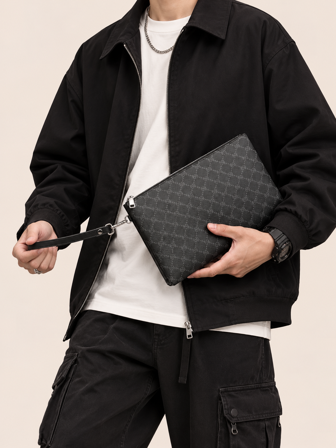 Pochette Héritage Homme avec Dragonne